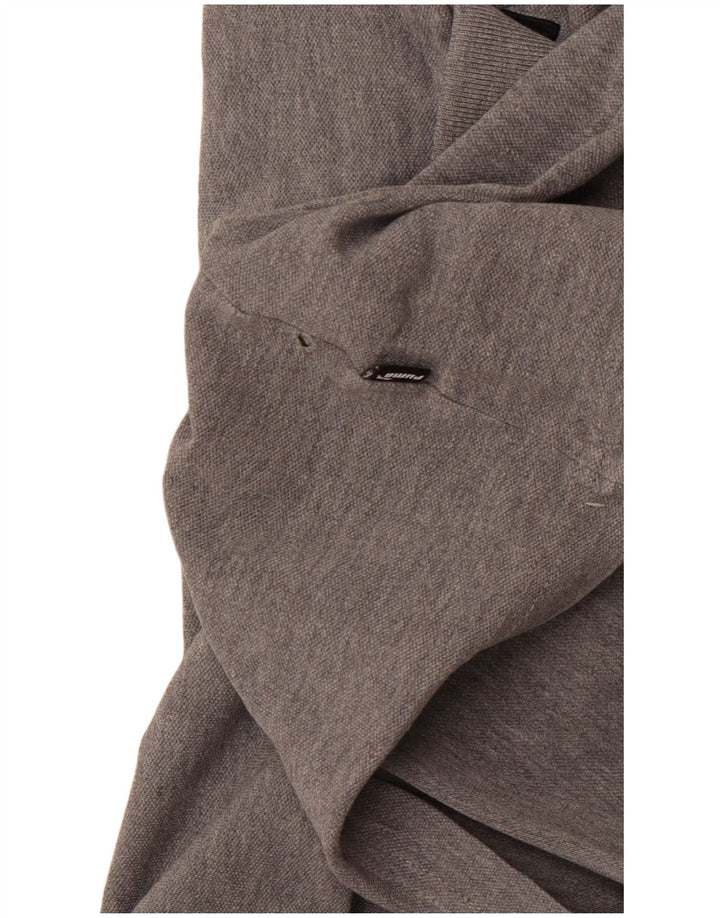 PUMA Polo Homme Gris Moyen Coton