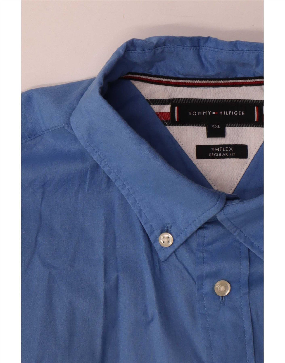 Tommy Hilfiger Chemise coupe régulière pour homme 2XL Bleu Coton
