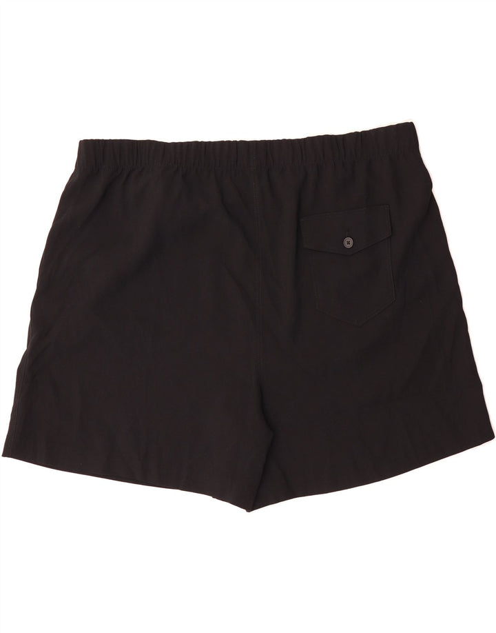 MARKS & SPENCER Womens Regular Fit Casual Shorts UK 24 4XL  Black Vintage Marks & Spencer and Second-Hand Marks & Spencer from Messina Hembry 
