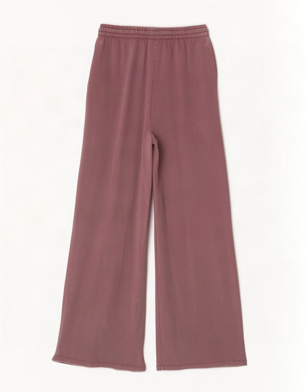 Zara Pantalon de survêtement large pour femme UK 12 Violet moyen