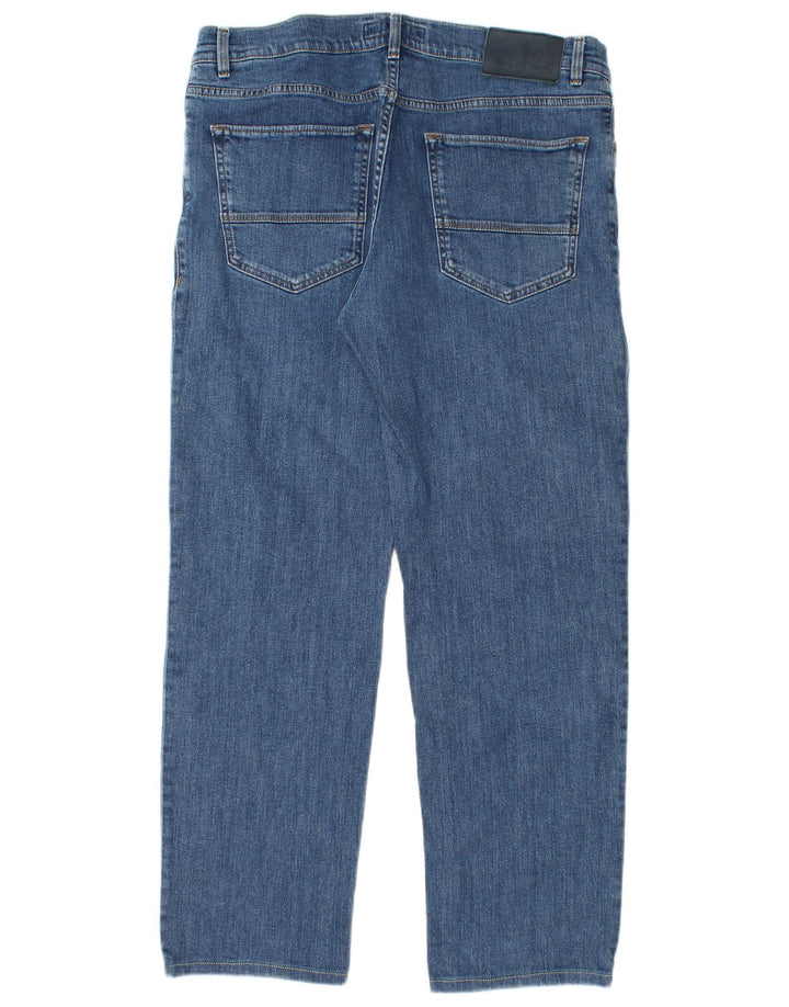 Trussardi Jean Droit W37 L28 Bleu Homme