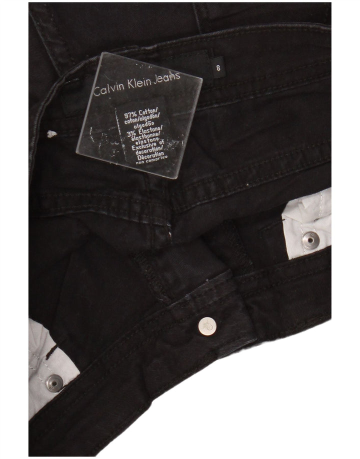 Calvin Klein Short en jean pour femme US 8 Medium W28 Noir Coton