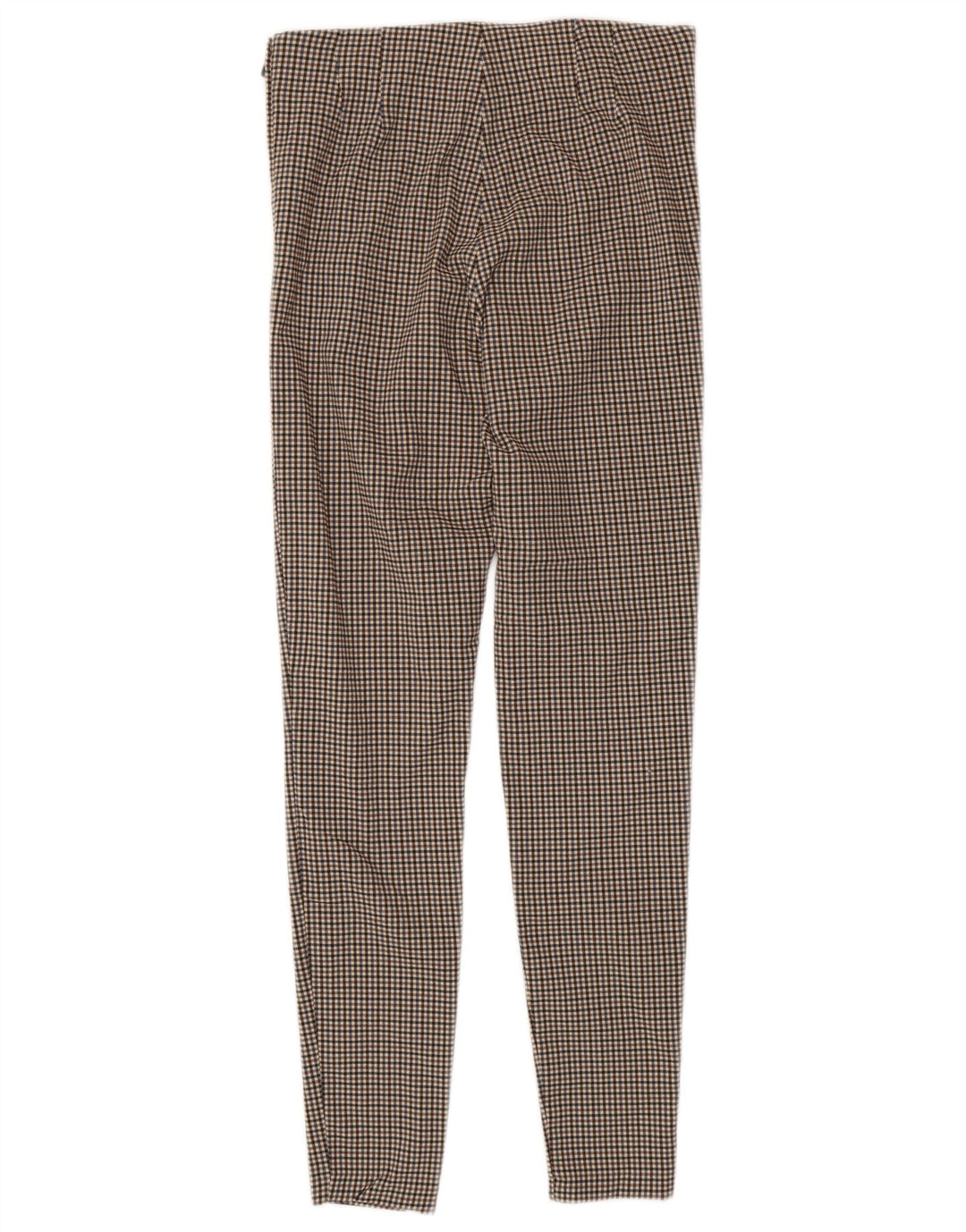 Zara Pantalon Skinny Femme Moyen W28 L28 Vichy Marron
