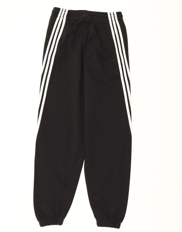 ADIDAS Womens Tracksuit Trousers Joggers UK 8/10 Small  Black Cotton