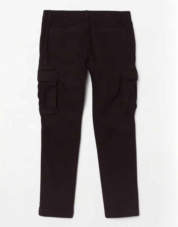 Zara Pantalon cargo slim pour homme EU 44 Large W34 L28 Coton noir