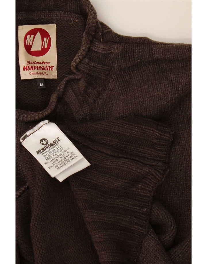 Murphy & Nye Pull à col roulé pour homme en laine marron moyen