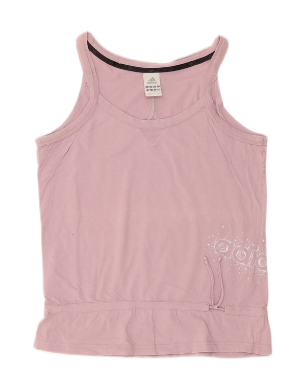 Adidas Débardeur graphique pour femme UK 18 XL Violet Coton