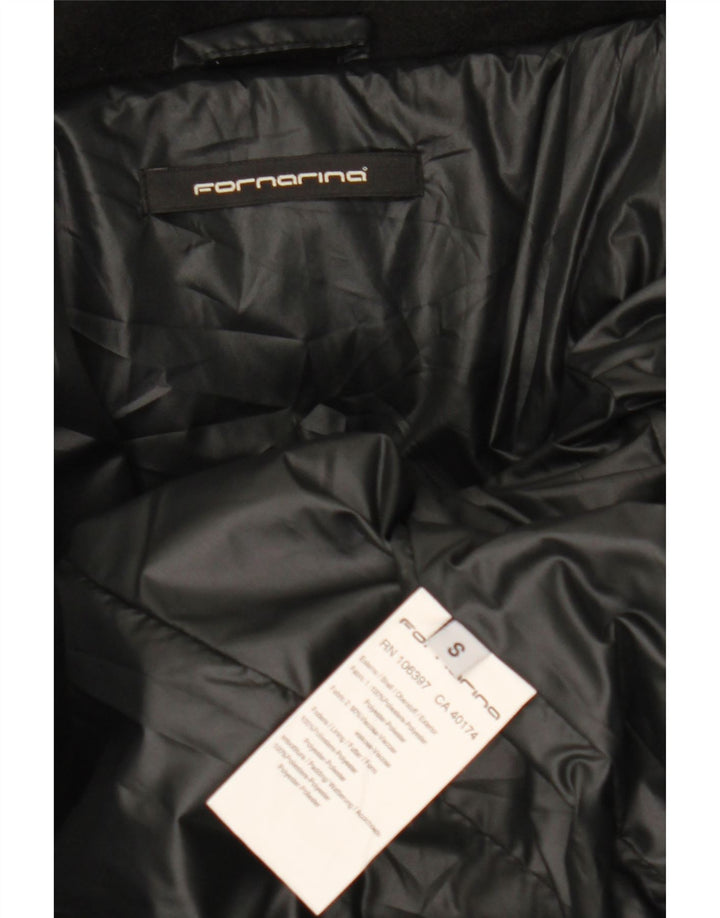 Fornarina Manteau rembourré pour femme UK 10 Petit Noir Polyester