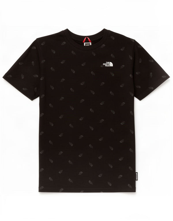 The North Face T-Shirt Graphique Garçon 14-15 Ans XL Noir Coton