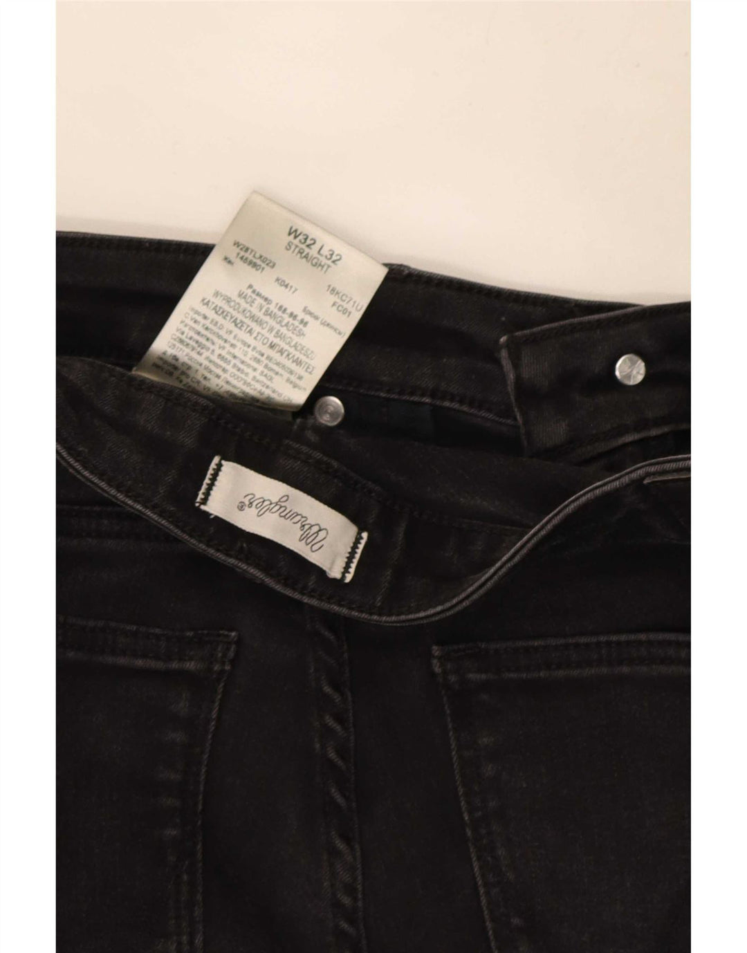 Wrangler Jean droit femme W32 L32 coton noir