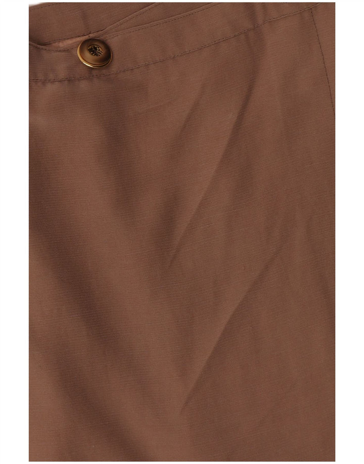 vintage Femme Mini Jupe Portefeuille W26 Petit Beige