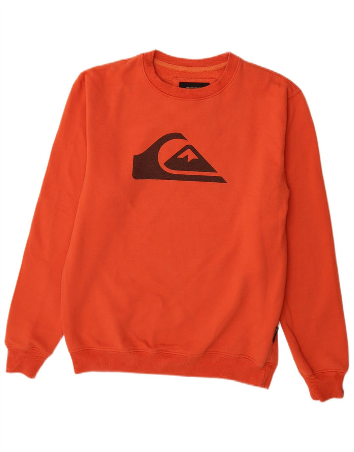 Quiksilver Sweat-shirt graphique pour homme, petit, orange, polyester