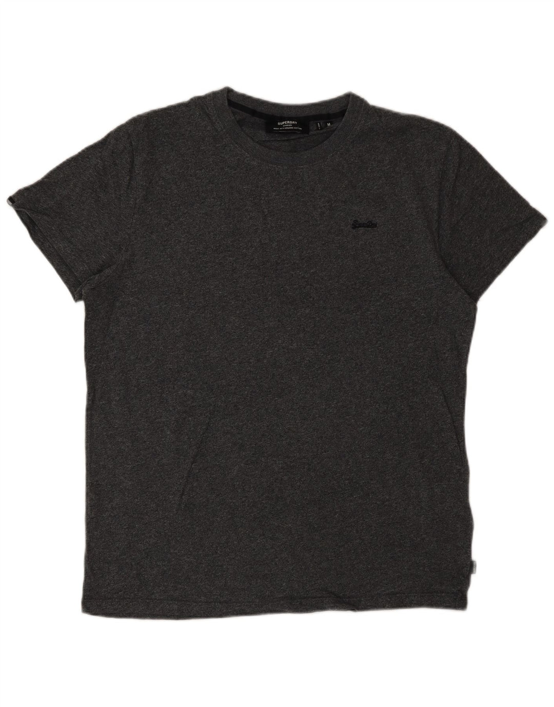 Superdry T-Shirt Homme Gris Moyen Coton