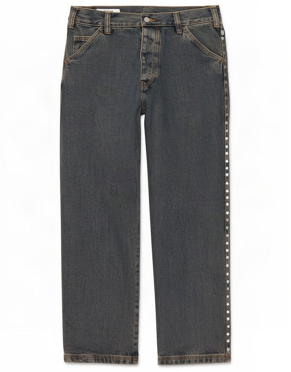 Zara Jean droit homme EU 38 Small W30 L30 bleu coton