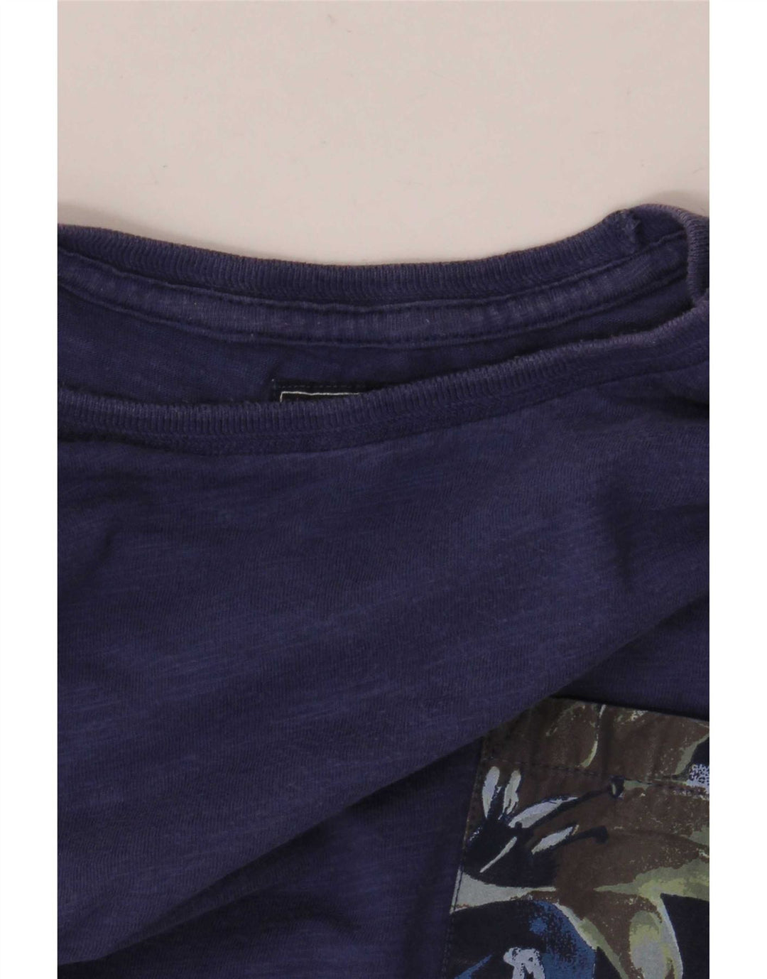 Woolrich T-Shirt Homme Bleu Moyen Coton