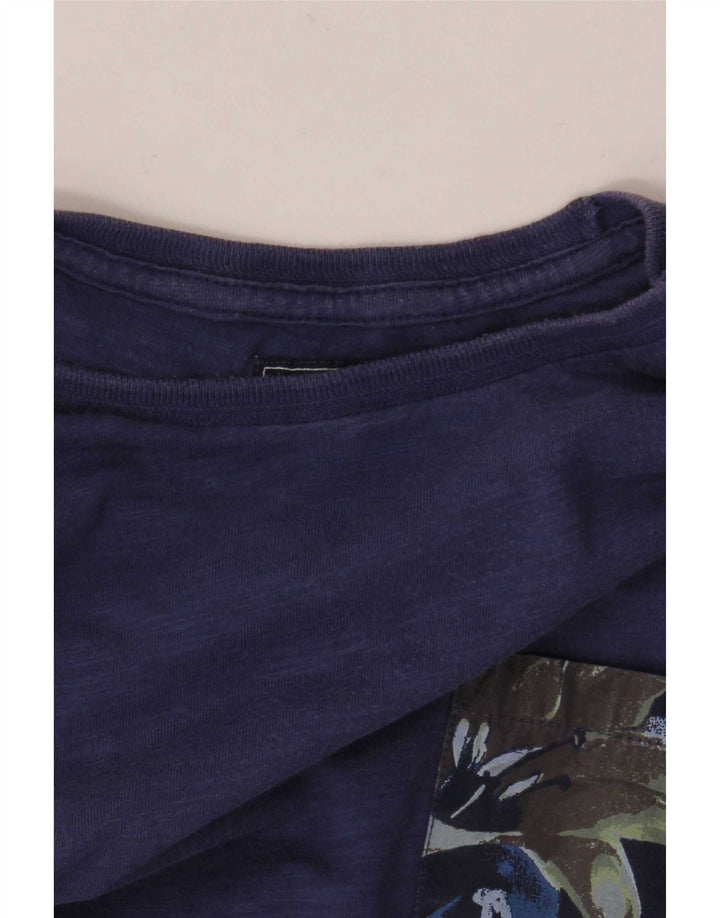 Woolrich T-Shirt Homme Bleu Moyen Coton