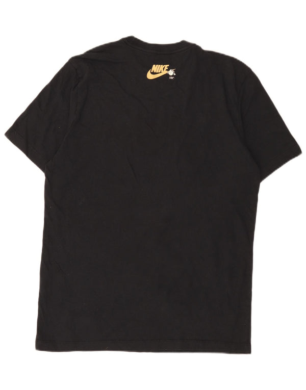 Nike Mens Graphic T-Shirt Top Medium Black Cotton