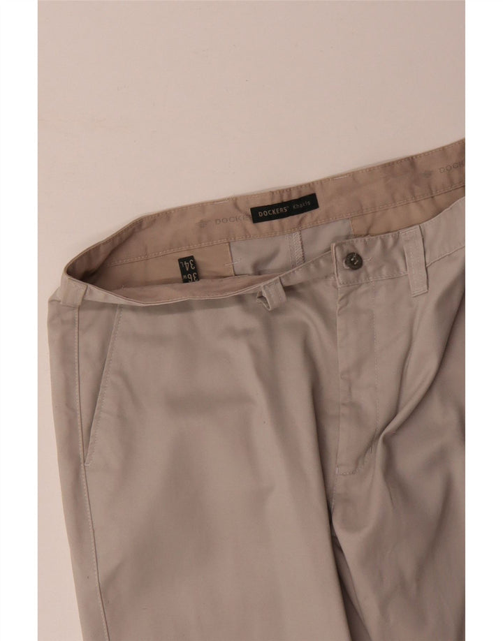 DOCKERS Pantalon Chino Droit Khakis Homme W36 L34 Beige Coton