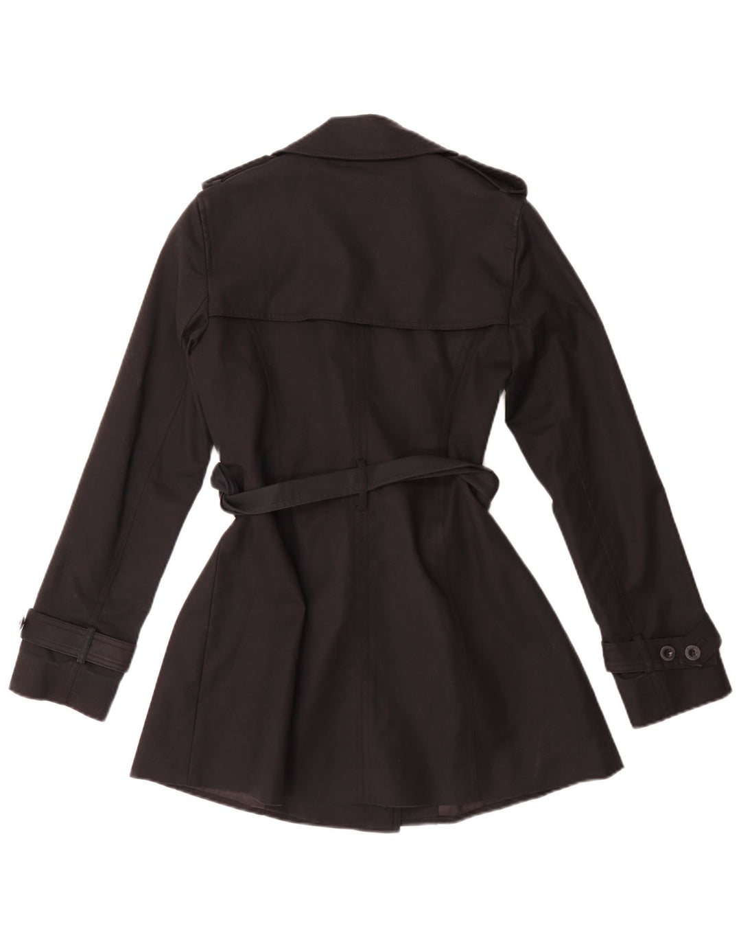 Hobbs Trench-Coat Femme UK 8 Petit Coton Noir