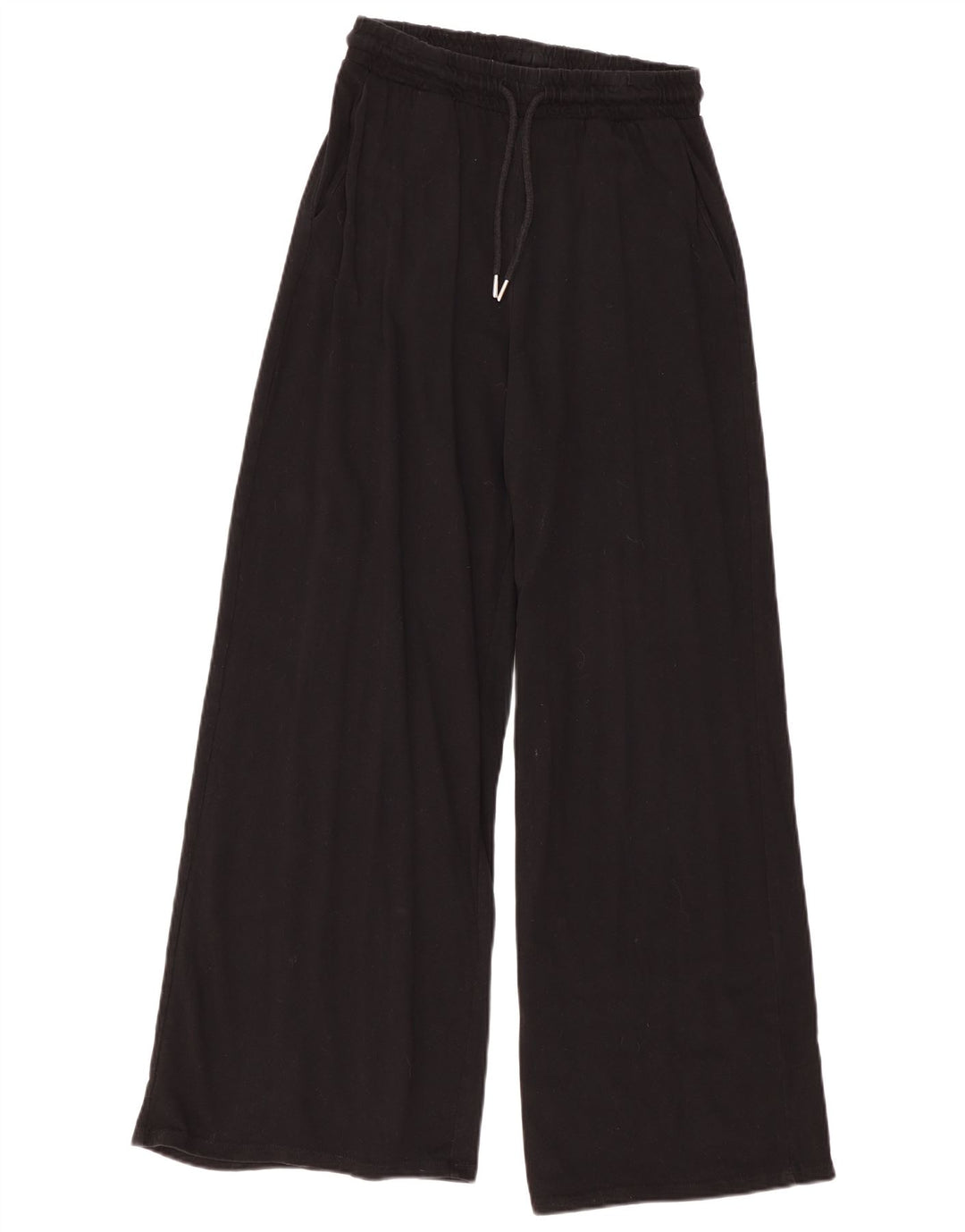 Zara Pantalon de survêtement pour femme UK 14 Coton noir moyen