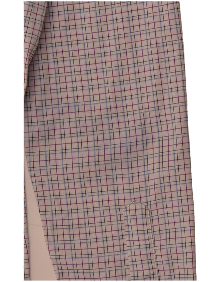 BONOBOS Chemise Slim Fit pour Homme Taille 15 1/2 Nylon à Carreaux Rose Moyen