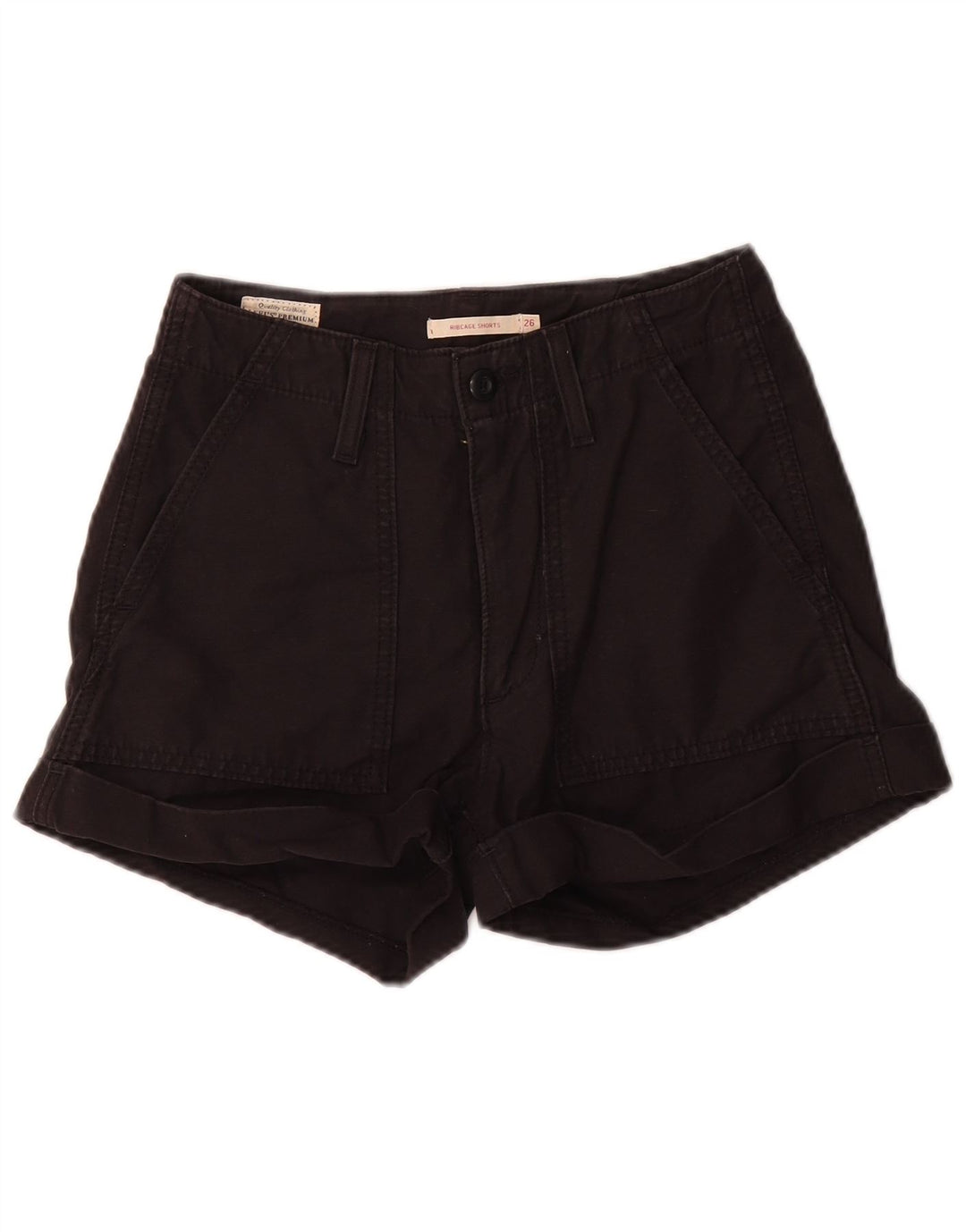 Levi's Short Chino Ribcage Femme W26 Small Noir Coton
