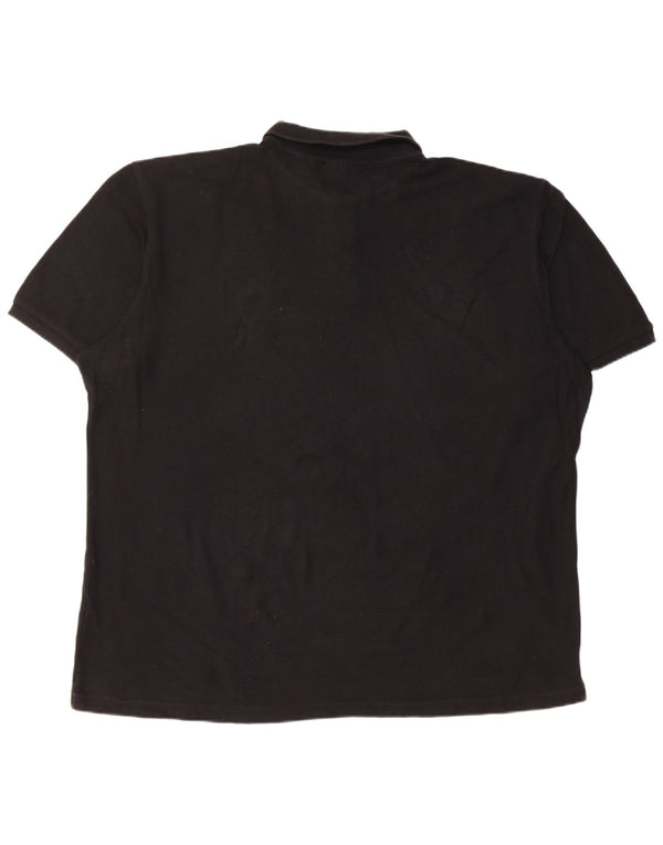 Fila Polo à manches courtes coupe régulière pour homme XL Noir