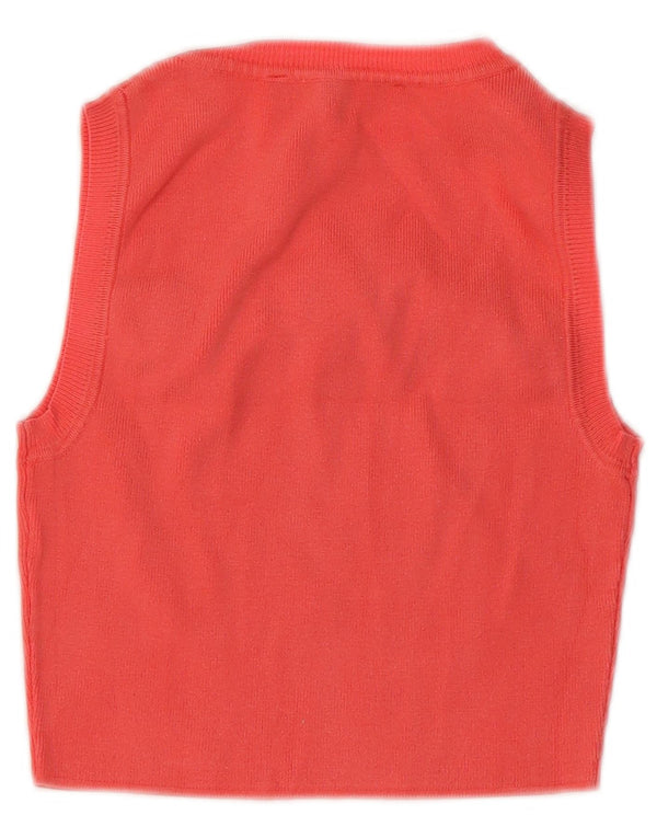 Zara Womens Crop Vest Débardeur UK 8 Petit Rose