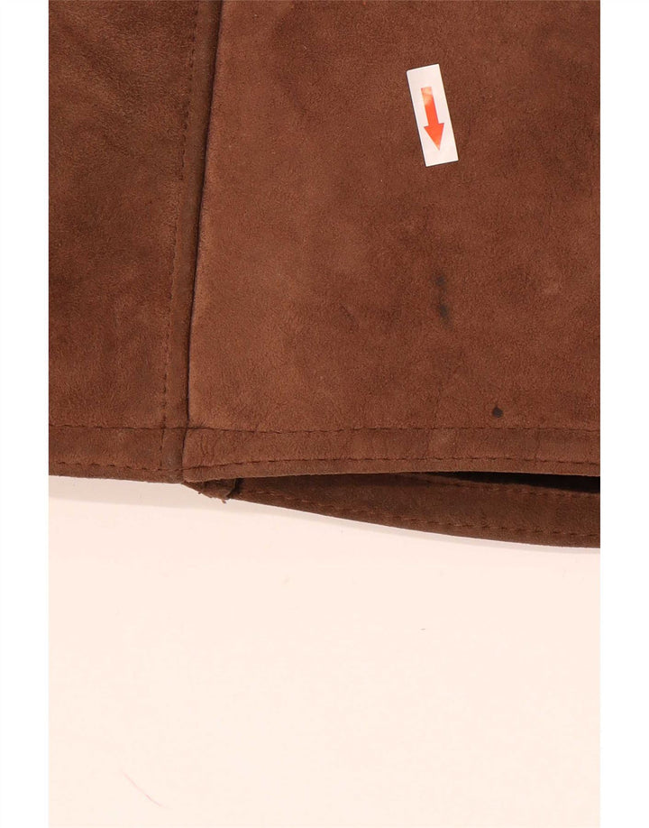 vintage Mens Shearling Overcoat UK 40 Grand Brun