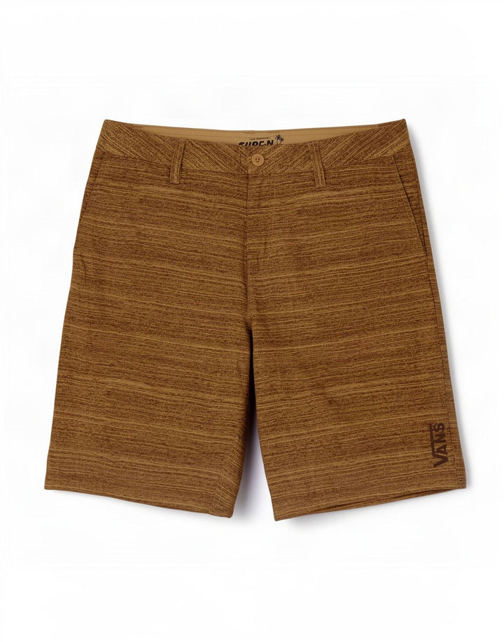 Vans Short chino W32 pour homme, kaki moyen à fines rayures