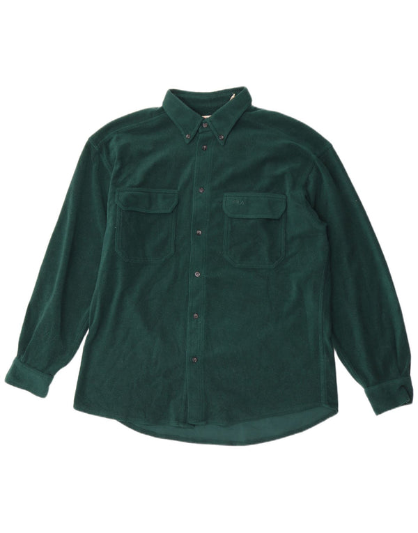 Fila Chemise Polaire Homme Large Vert Polyester