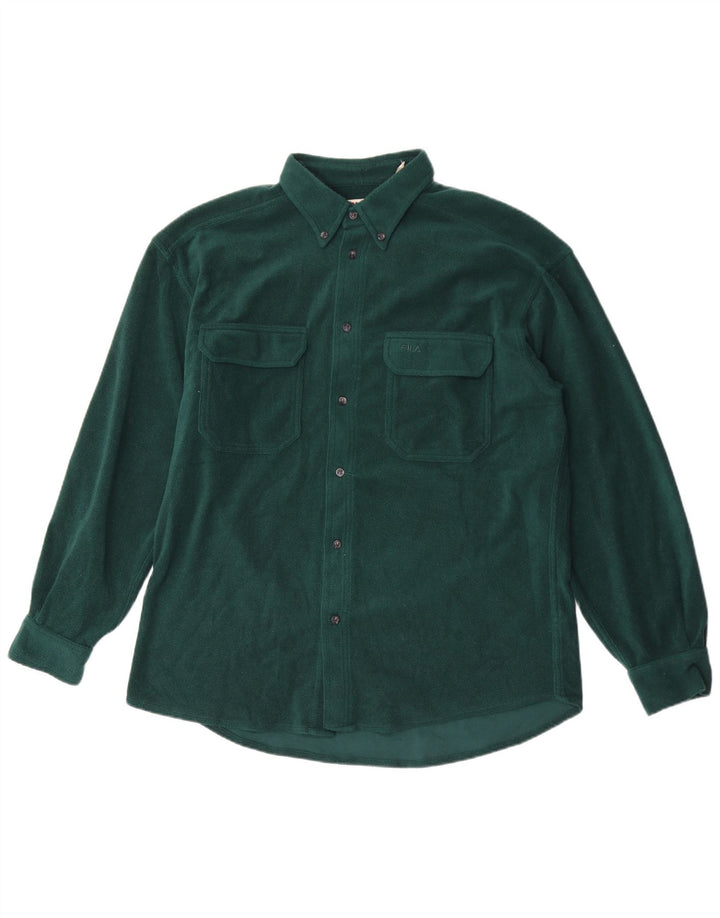 Fila Chemise Polaire Homme Large Vert Polyester