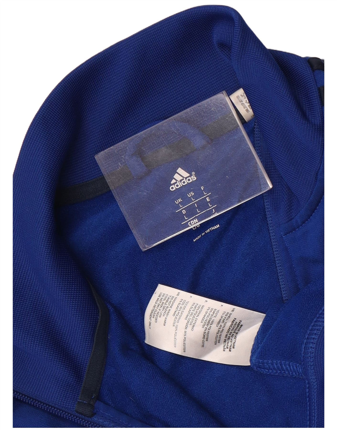 Adidas Veste de survêtement pour homme Grand Bleu Polyester