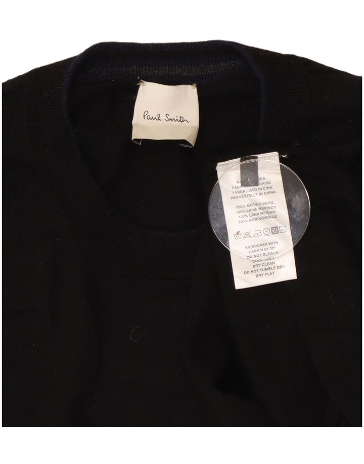 Paul Smith Pull à col rond pour homme en laine noire
