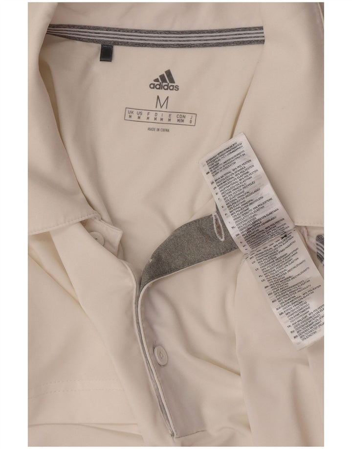 Adidas Polo Homme Blanc Moyen Polyester