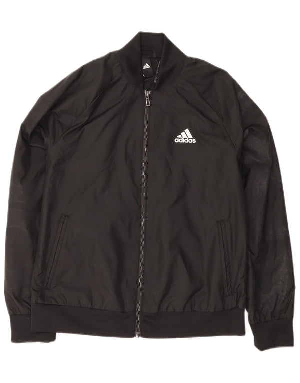 Adidas Veste Bomber Femme UK 4/6 XS Noir Polyester