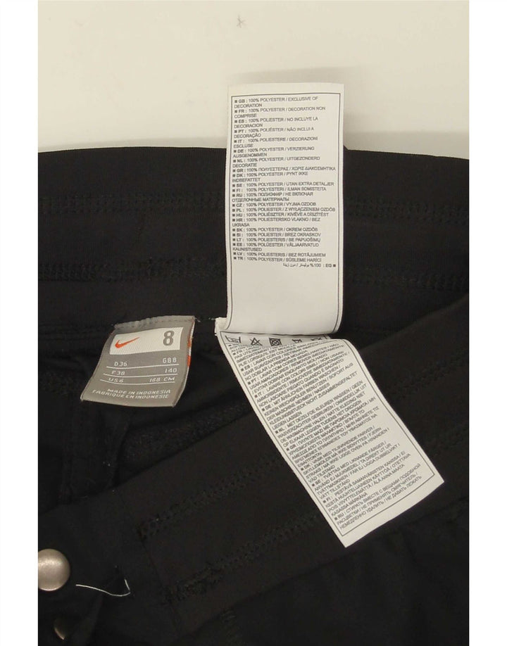Nike Pantalon Capri Cargo Femme UK 8 Small W28 L20 Noir Polyester