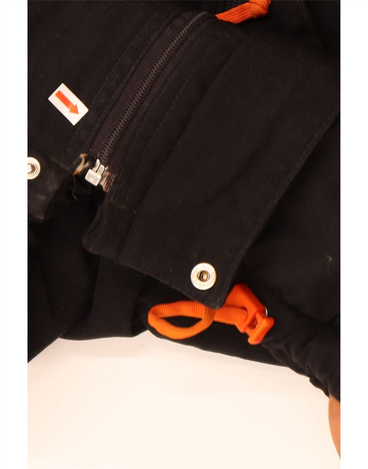 NAPAPIJRI Veste coupe-vent à capuche pour homme UK 38 Medium Noir Polyamide