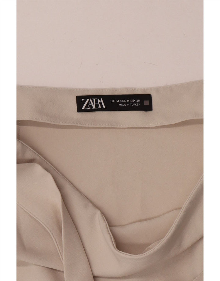 Zara Femme Jupe-short Mini Jupe Medium W28 Blanc Cassé