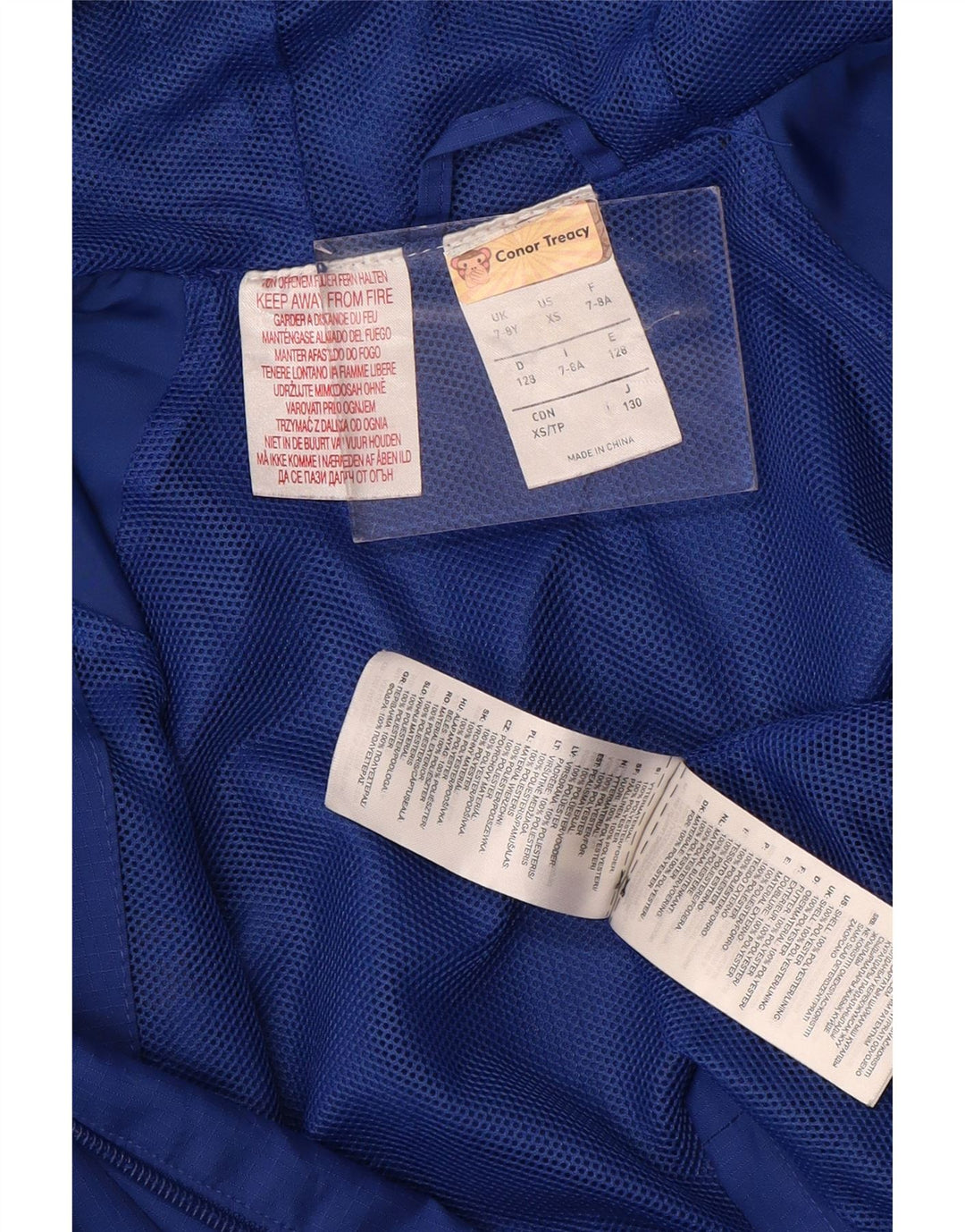 Adidas Veste de pluie à capuche Leinster Rugby pour garçon 7-8 ans Bleu Polyester