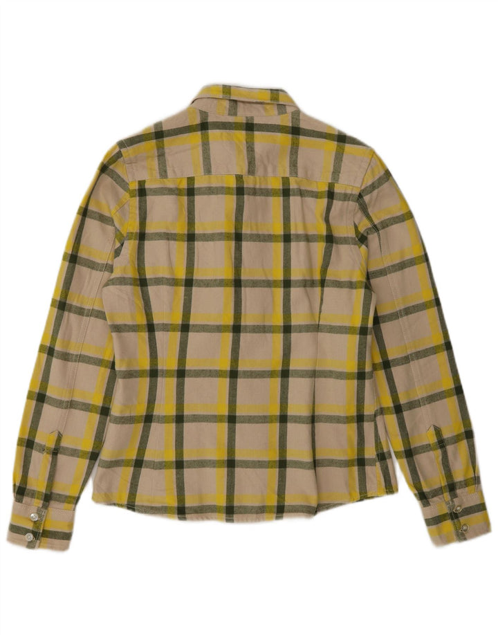 Wezc Chemise en flanelle pour femme UK 10 Petit coton à carreaux multicolore