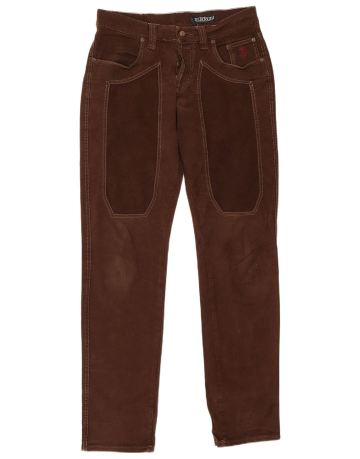 JECKERSON Pantalon décontracté slim pour homme W32 L34 Marron Coton