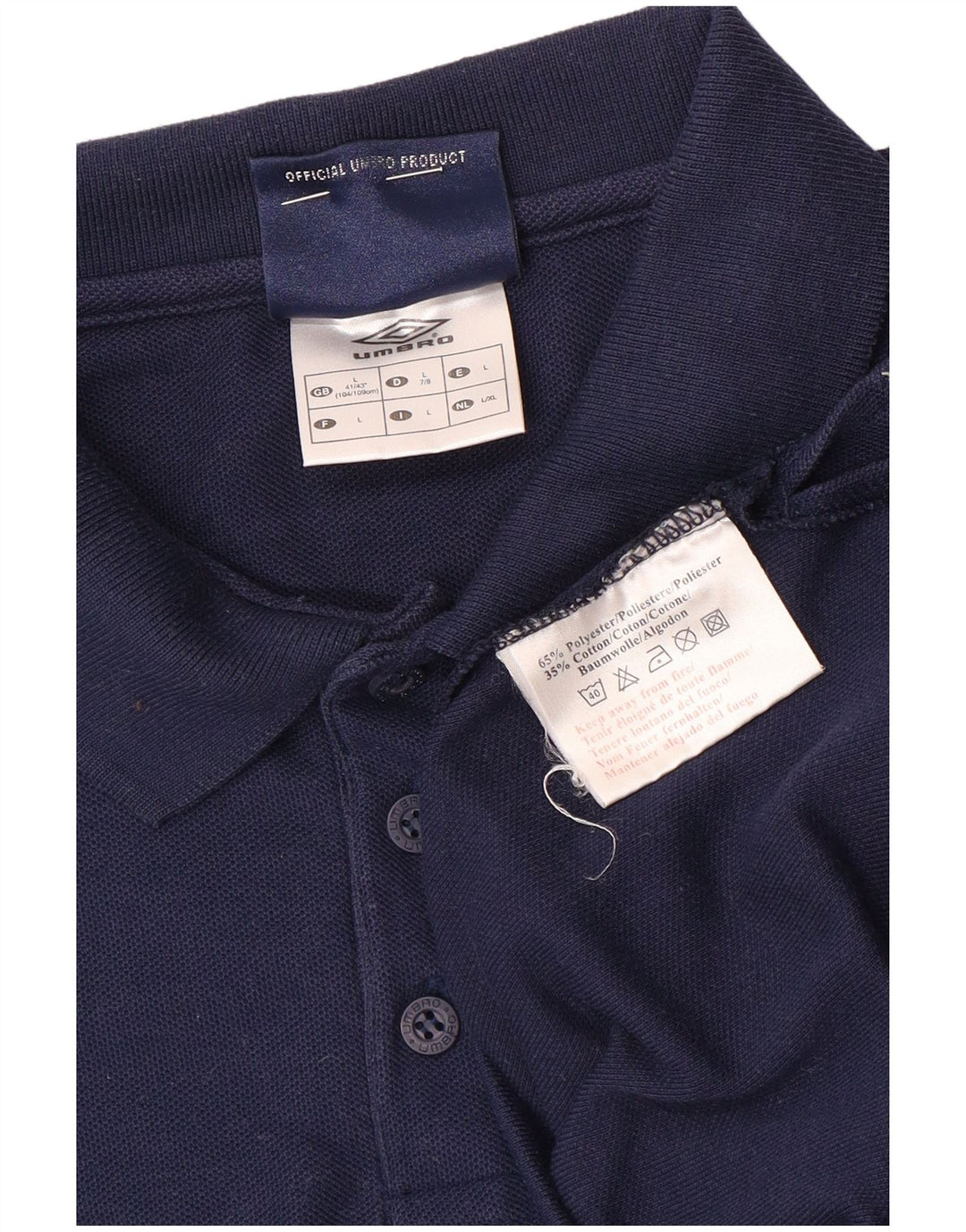 Umbro Polo Homme Grand Bleu Marine Polyester