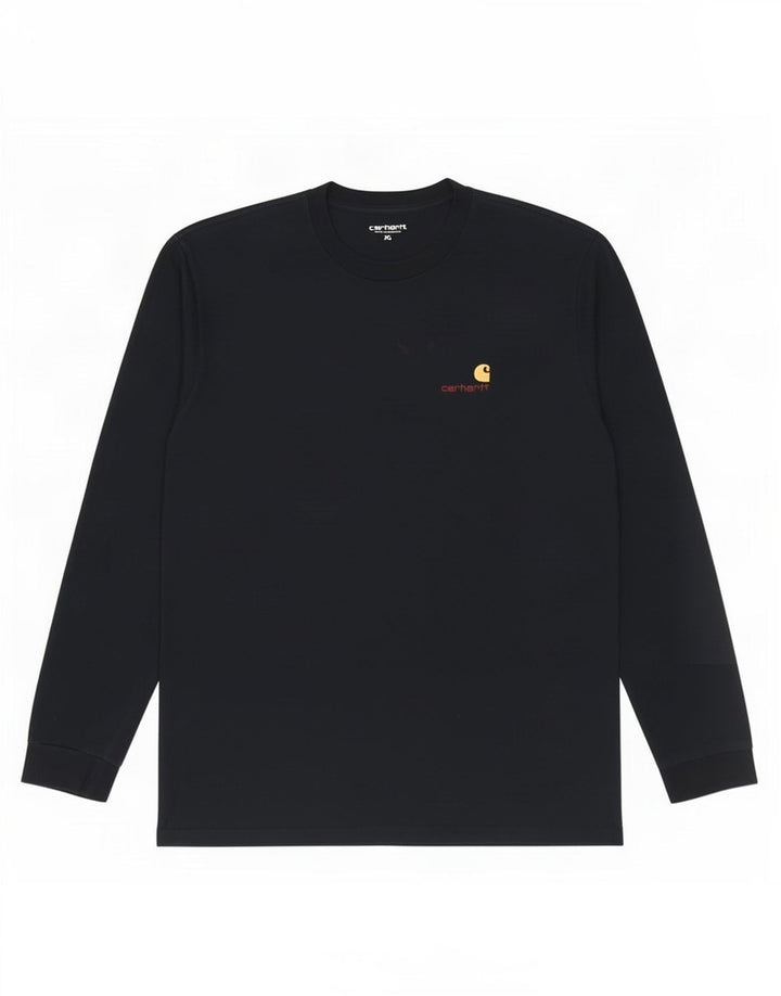 Carhartt Haut Homme Manches Longues XL Bleu Marine Coton
