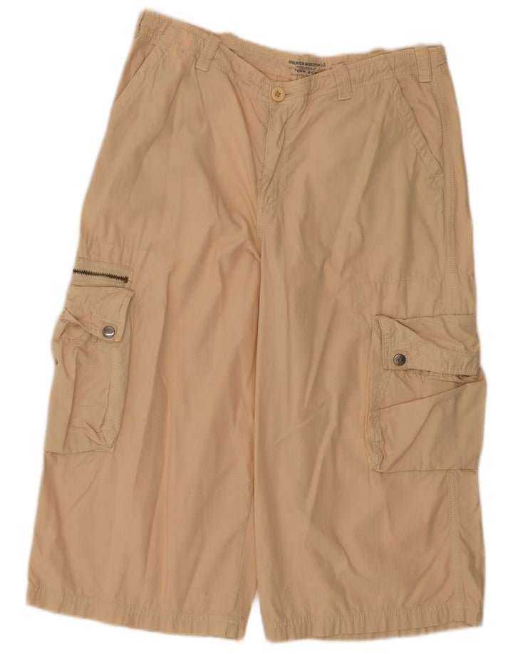 Woolrich Bermuda Cargo Femme 2XL W36 Coton Beige