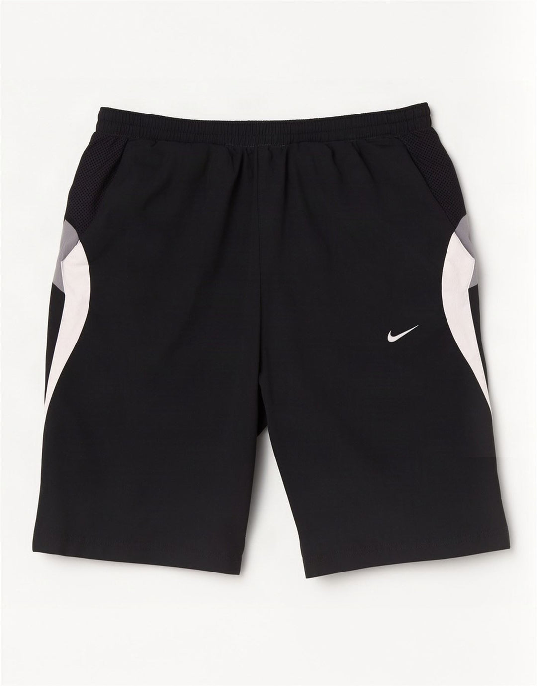 Short de sport Nike pour hommes, petit, en polyester color block noir