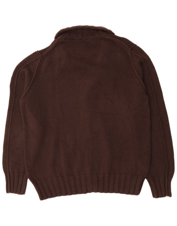 BUGATTI Pull Cardigan Homme XL Marron Coton