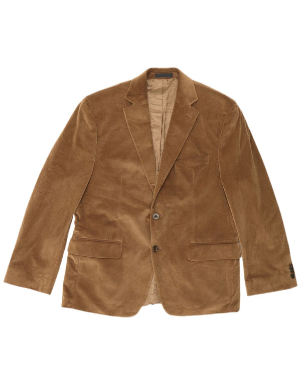 Michael Kors Veste blazer à 2 boutons pour homme UK 40 Large Marron Polyester