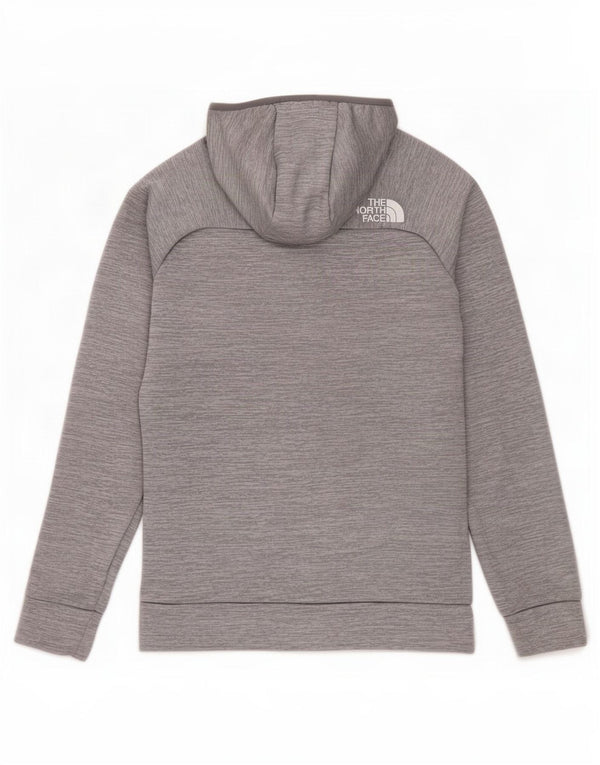 The North Face Pull à capuche zippé pour garçon 11-12 ans Grand gris moucheté
