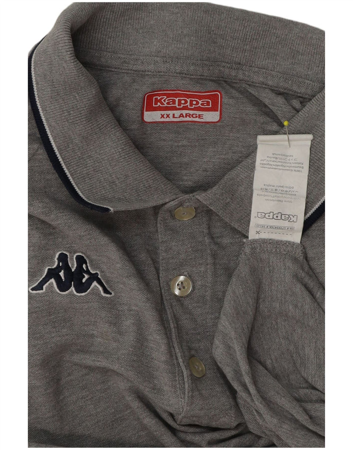 Kappa Polo Homme 2XL Gris Coton